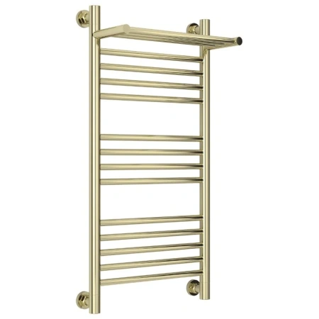 Полотенцесушитель водяной Сунержа Богема+, 800x500, с полкой, цвет шампань, 020-0223-8040