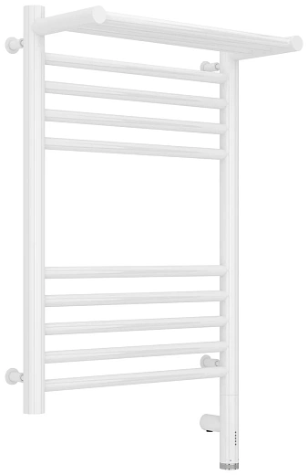 Полотенцесушитель электрический Сунержа Богема 3.0 600x400 с полкой, белый, L/R