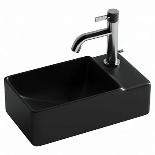 Умывальник Ceramicanova Element 40см подвесной черный матовый, CN5045MB