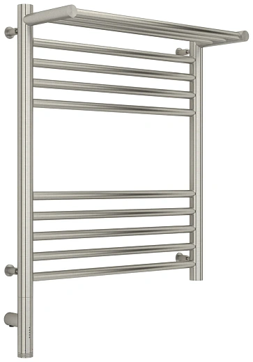 Полотенцесушитель электрический Сунержа Богема 3.0 600 x 500 с полкой, ширина 53.2 см, высота 72.4 см, сатин, L/R