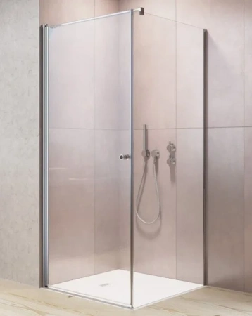 Душевой уголок Radaway EOS KDJ I 100/L, 100 х 100 см, стекло прозрачное, профиль хром, дверь левая, 137523-01-01L