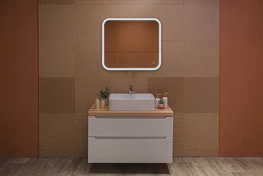 Зеркало Raval Призма 80х70 сенсор Гор/верт, Prz.02.800x700/W/RL