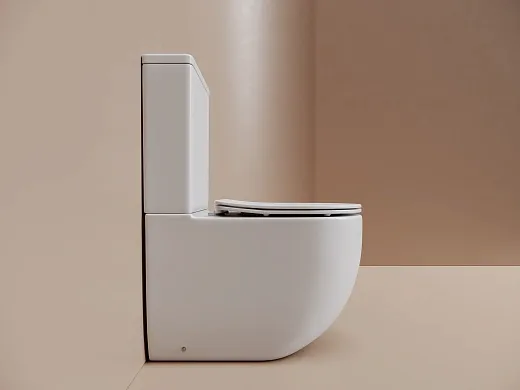 Унитаз напольный пристенный Ceramicanova Метрополь (Metropol) смыв Торнадо, белый матовый, CN4001TMW