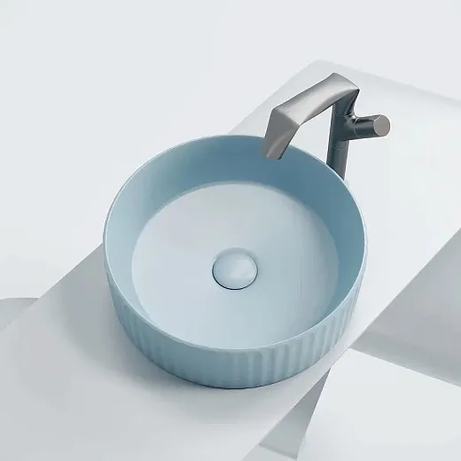 Умывальник Ceramicanova Element CN6057ML 36см сантехфарфор голубой матовый, CN6057ML