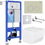Комплект инсталляции с унитазом 6 в 1 Roxen StounFix Dual Fresh 966244 (состоит из: 710200, Santi 410260BG, 530145-01) Комплект инсталляции с унитазом 6 в 1 Roxen StounFix Dual Fresh 966244 (состоит из: 710200, Santi 410260BG, 530145-01)