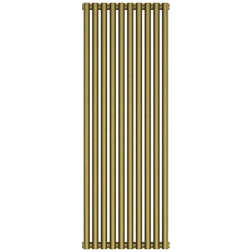 Радиатор трубчатый Сунержа Эстет-11, 10 секций, ширина 45 см, высота 120 см, боковое подключение, цвет состаренная бронза, 05-0302-1210
