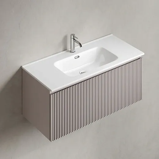 Тумба под раковину Sancos SNOB R 1.0, SNR1.0100SM, 100 см, подвесная, Doha Soft