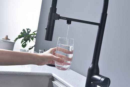 Смеситель PAULMARK MAGNETO ONE Ma213188-AN, черный антрацит, с гибким изливом