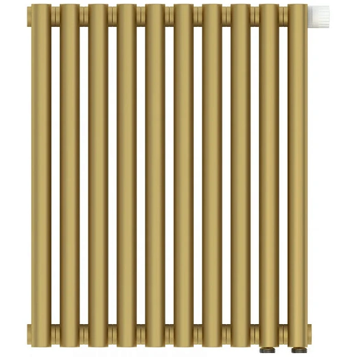 Радиатор отопления Сунержа Эстет-00 EU50, 10 секций, нижнее подключение, цвет матовое золото, 032-0322-5010