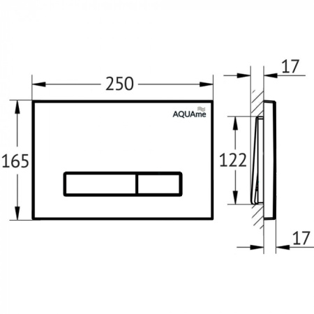 Кнопка смыва AQUAme AQM4103W белая Кнопка смыва AQUAme AQM4103W белая