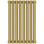 Радиатор трубчатый Сунержа Эстет-11, 8 секций, боковое подключение, цвет матовое золото, 032-0302-5008 Радиатор трубчатый Сунержа Эстет-11, 8 секций, боковое подключение, цвет матовое золото, 032-0302-5008