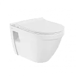 Подвесной унитаз VitrA S50 безободковый Rim-ex санитарный фарфор, антибактериальное покрытие Hygiene, белый, 7740B003-0075