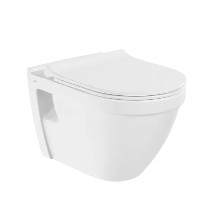 Подвесной унитаз VitrA S50 безободковый Rim-ex санитарный фарфор, антибактериальное покрытие Hygiene, белый, 7740B003-0075