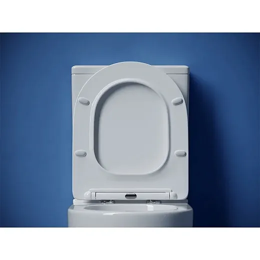Напольный унитаз Ceramicanova Metropol CN4001T, безободковый, смыв торнадо, сиденье микролифт, белый
