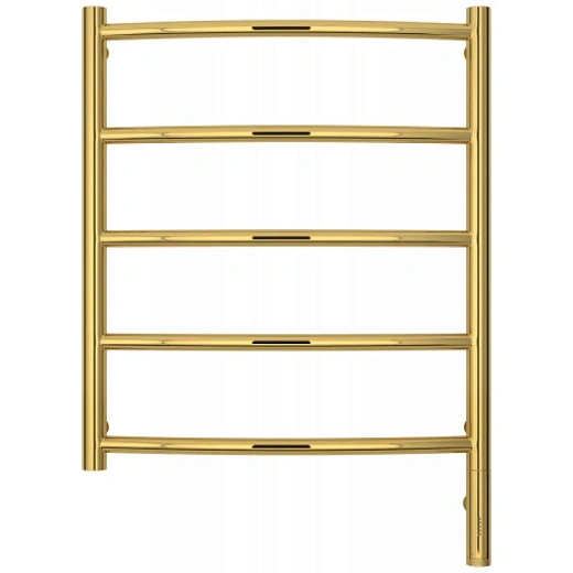 Полотенцесушитель электрический Сунержа Галант 3.0, высота 60 см, ширина 50 см, диммер слева/справа, цвет золото, 03-5800-6050/03-5801-6050