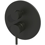 Встраиваемый смеситель на 3 выхода(черный матовый) Paffoni Light LIG019NO