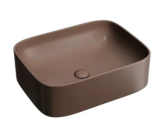 Раковина Ceramicanova Element CN6052MDB, 50 см, сантехфарфор, цвет темно-коричневый матовый