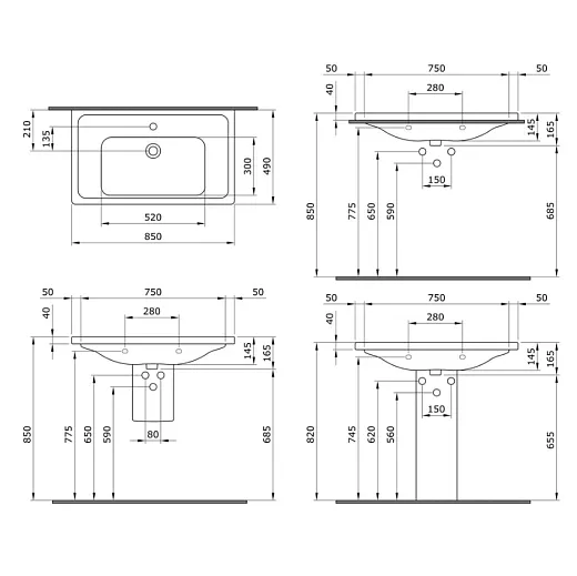 Раковина Bocchi Taormina Pro 1008-001-0126 белая
