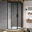 Душевой уголок BLSCP4-80 черный+Transparent