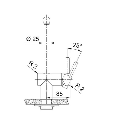 Смеситель для кухни FRANKE Atlas Neo сталь PVD, золотая шампань (115.0681.241)
