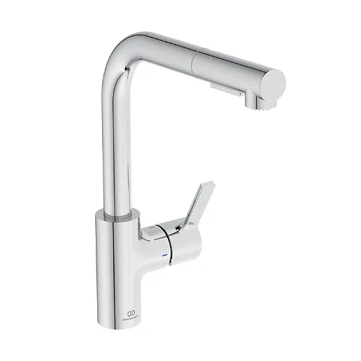 Смеситель для кухонной мойки Ideal Standard GUSTO BD420AA с высоким трубчатым изливом L-типа