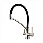 Смеситель PAULMARK SIEGEN Si213111-NI, (стальной/никель)