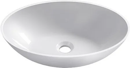 Умывальник Belux Дубай Д-900 для столешницы, solid surface, белый матовый, 4810924299277