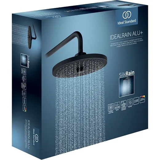 ДУШ ВЕРХНИЙ 260ММ ALU+ IDEAL STANDARD на 2 режима, черный мат