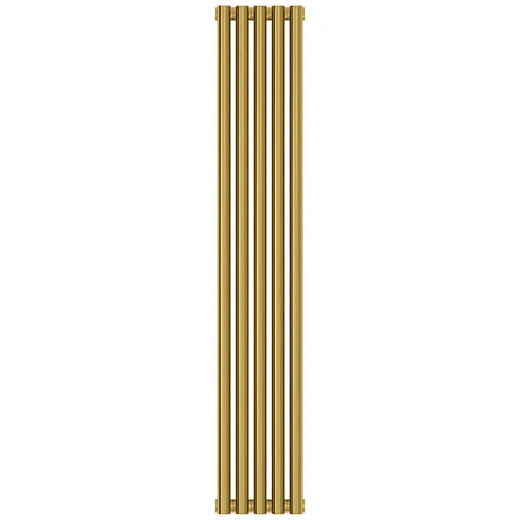 Радиатор трубчатый Сунержа Эстет-11, 5 секций, боковое подключение, цвет золото, 03-0302-1205