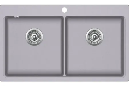 Кухонная мойка AquaSanita MAGNA SQM200 (аллюметаллик)