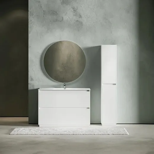 Тумба под раковину Sancos Libra Floor LB120F-1W, 120 см, напольная, цвет белый глянцевый