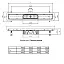 Душевой лоток 2в1 Pestan Confluo Fix Line 750, 13702933 хром матовый