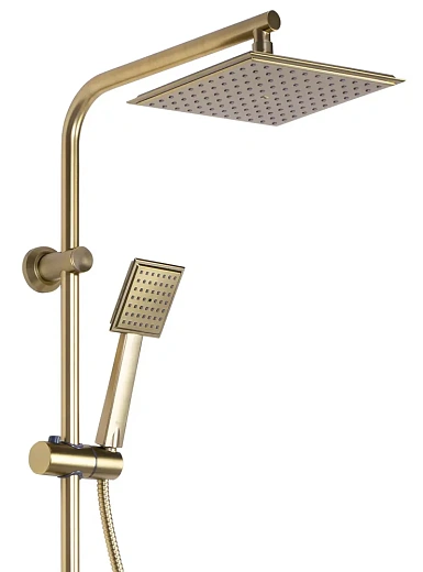 Душевая стойка Rea Bravo gold matt REA-P4121 золото матовое