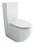 Напольный унитаз Ceramicanova Metropol CN4001T-B/CN4001-T, безободковый, смыв Торнадо, сиденье микролифт, белый, сантехфарфор