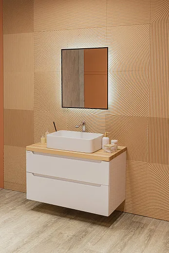 Зеркало Raval Альтера Black 60х70 бесконтакт, AltBl.02.600x700/W/RL