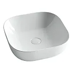 Умывальник Ceramicanova CN6010 41.5х41.5х14.5см накладной квадратный без перелива, CN6010