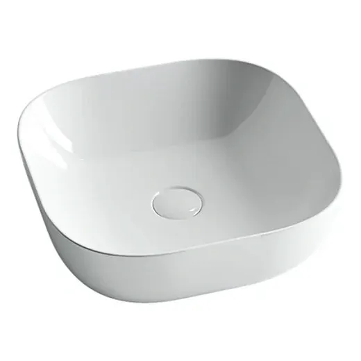 Умывальник Ceramicanova CN6010 41.5х41.5х14.5см накладной квадратный без перелива, CN6010
