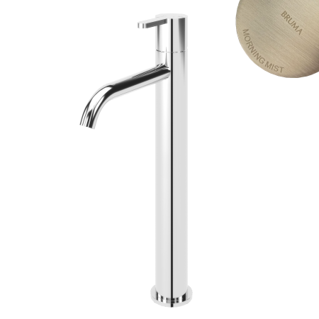 Смеситель для умывальника Bruma Leaf 1670020MM Morning Mist сталь матовая