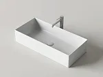 Умывальник накладной Ceramicanova Адель (Adele) 76x34x16см, белый, CN6090
