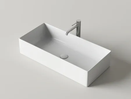 Умывальник накладной Ceramicanova Адель (Adele) 76x34x16см, белый, CN6090