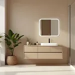 Зеркало Raval Призма 80х68 сенсор Антипар, Prz.02.800x680/W/RL