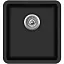Мойка AquaSanita Arca SQA 101 601 W black metallic