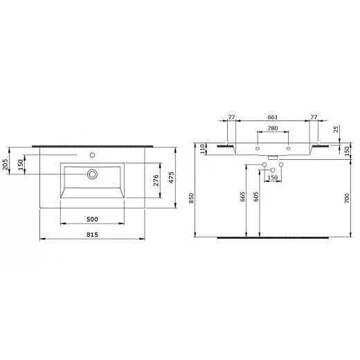 Раковина Bocchi Milano 1113-001-0126 белая