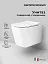 Подвесной безободковый унитаз Ceramicanova Cubic CN1806 Rimless, крышка микролифт, сантехфарфор