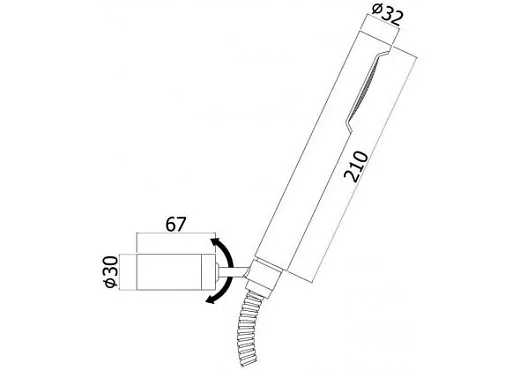 Душевой гарнитур Paffoni Birillo ZDUP036CR хром