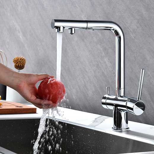 Смеситель PAULMARK SERPENTINE Se213222-CR, (хром)