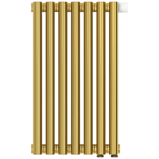 Радиатор трубчатый Сунержа Эстет-11 EU50, 7 секций, нижнее подключение, цвет золото, 03-0312-5007