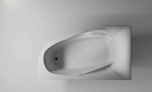 Ванна Astra-Form Селена 170x100 пустая, литой мрамор, левая, белая глянцевая, 01010039