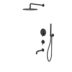 Система для ванны скрытого монтажа WHITECROSS Y YSET07BL (черный мат)