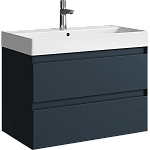 AQWELLA Geometria подвесная тумба под умывальник 81 см, цвет серый матовый AQWELLA Geometria подвесная тумба под умывальник 81 см, цвет серый матовый